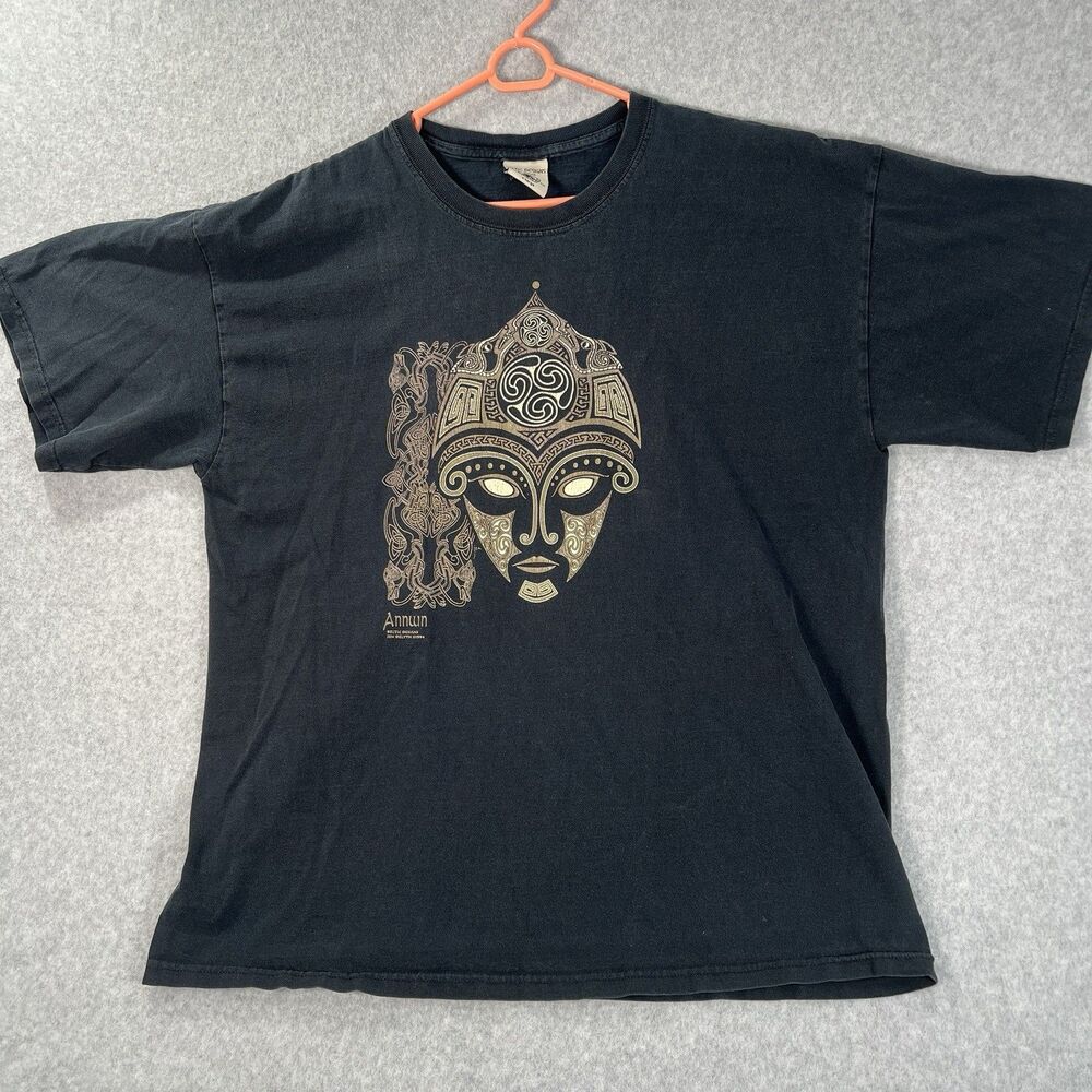 Vintage Keltic Designs Jen Delyth  T Shirt Mens XL  Annwn Tribal Art USA 90s